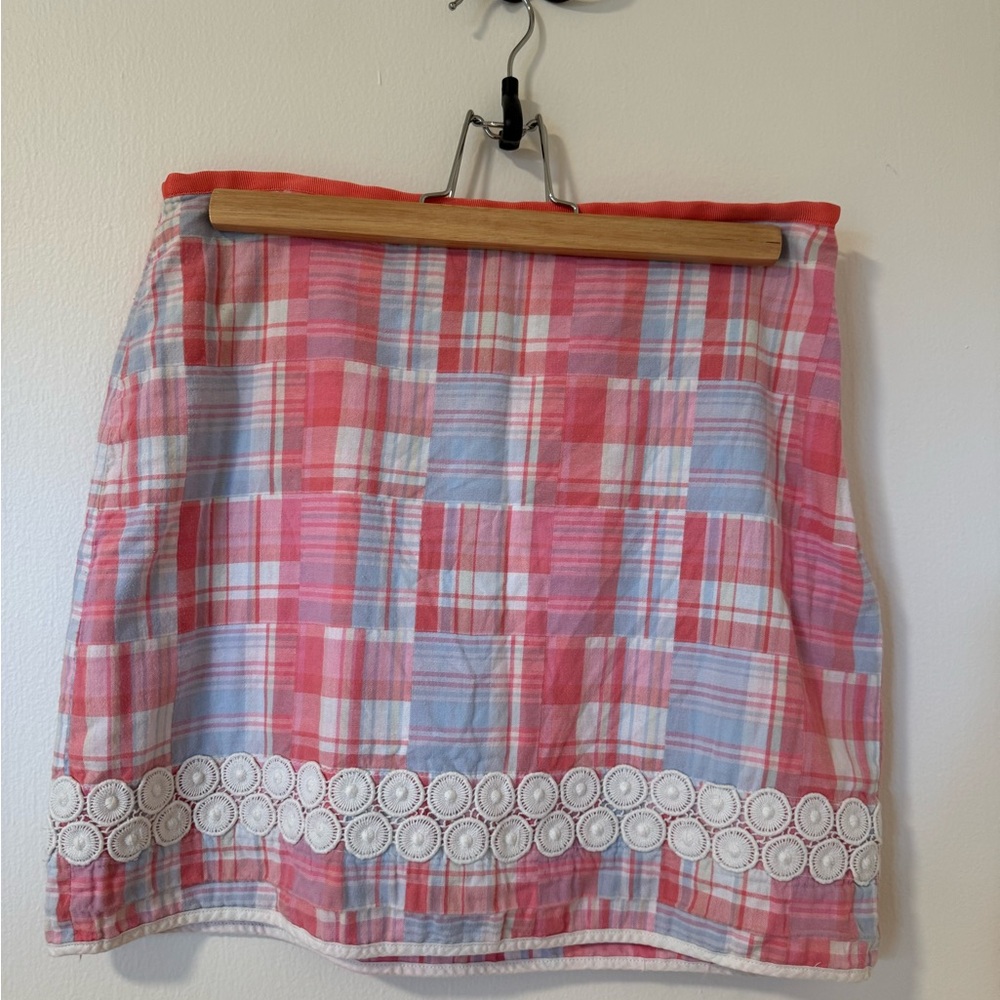 Vineyard Vines Checkered Plaid Mini Skirt